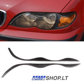 BMW 3 (E46) Carbon žibintų apdaila 2